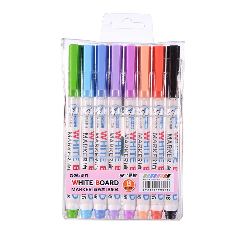 Deli Low Odor Dry Erase Markers, Whiteboard Erasable