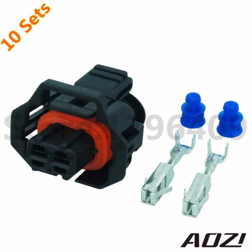 Ten Sets Automotive Wiring Harness Plastic Connector For Car Part 3.5mm