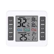 CJ-3316D LCD Digital Thermometer Hygrometer MAX/MIN Digital Temperature Humidity Meter for Baby Room 98*85*22mm