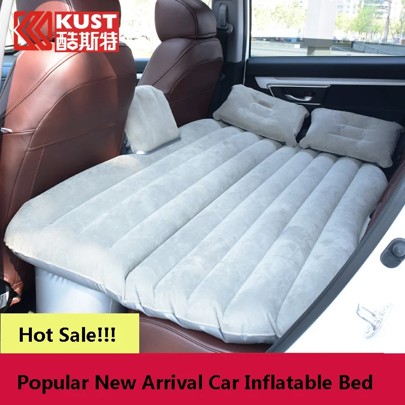 Kust Car Travel Bed Back Seat Cover Auto Air Mattress Travelling Bed Inflatable Mattress Air Bed Home Camping Inflatable Car Bed
