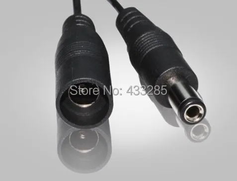 Article led monochrome light special power cables/DC 12 v patch lamp with joint line/black male female head | Обустройство дома