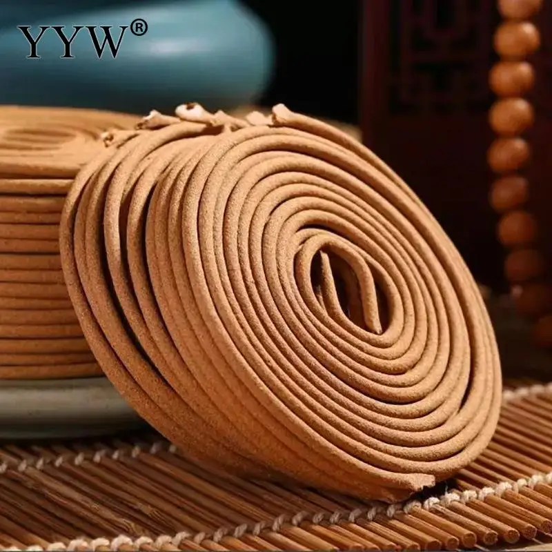 48pcs/Box Sandalwood Incense Coil Home Fragrance Coil Incense Soothing