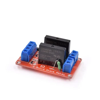 

Free Shipping 5PCS/Lot 2 Channel 5V DC Relay Module Solid State High Level OMRON SSR AVR DSP