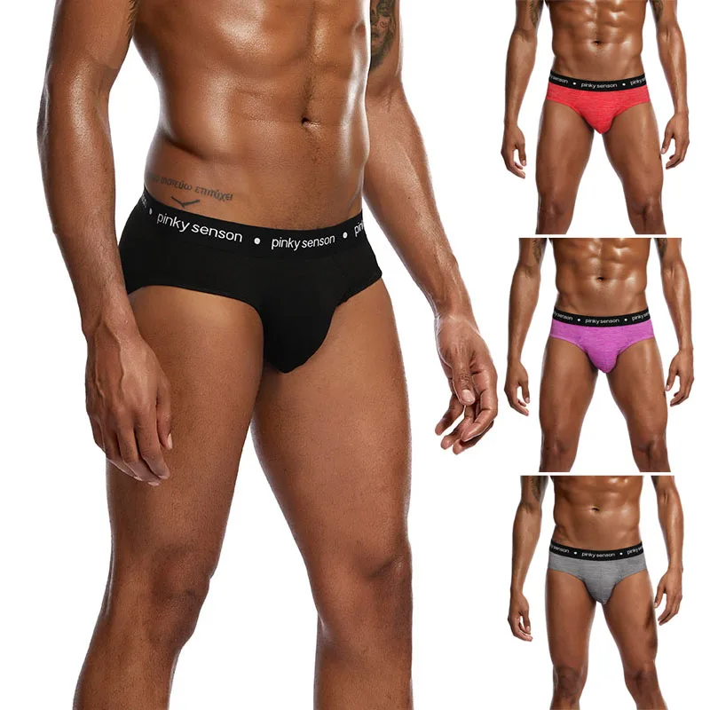 

Men Low Waist Underwear Briefs Shorts Sleepwear Sexy Breathable Underpanties H9