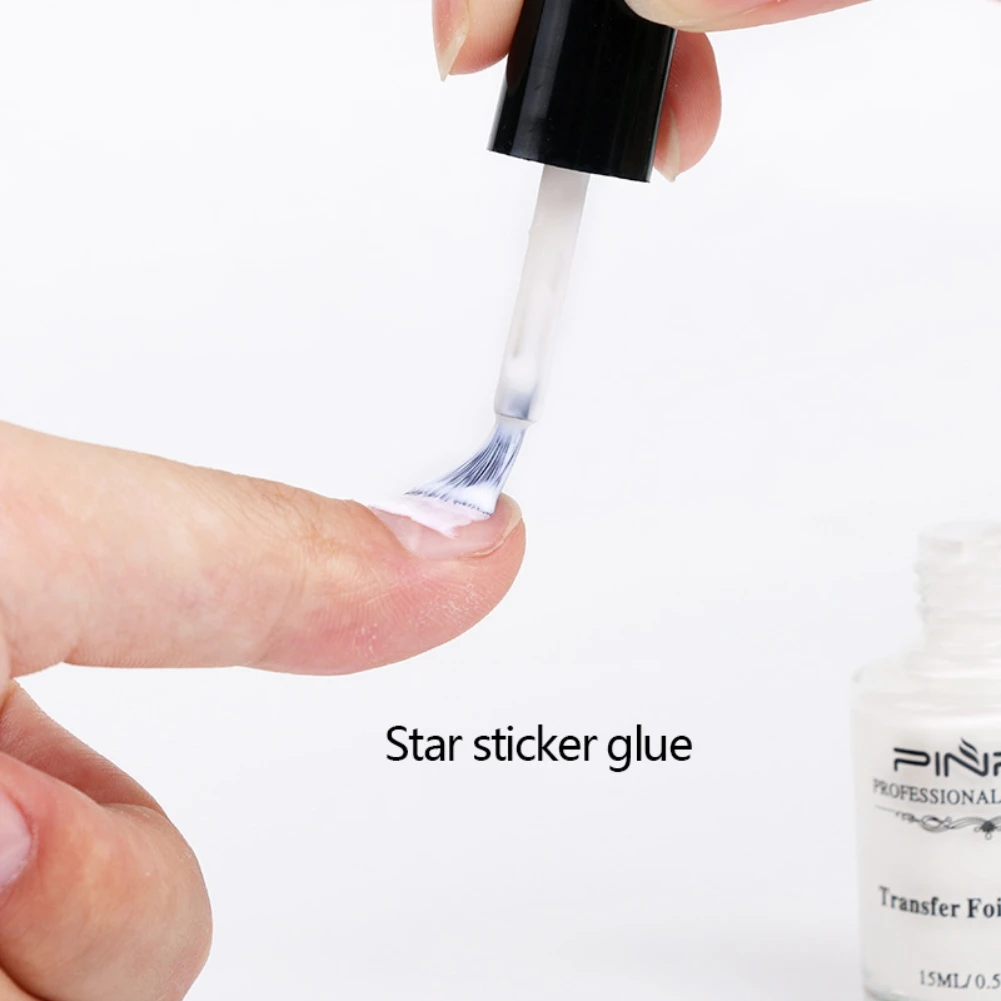 

Transfer Foil Adhesive Transfer Nail Glue Safety No Stimulation Galaxy Star Nail Art Glue Nail Art