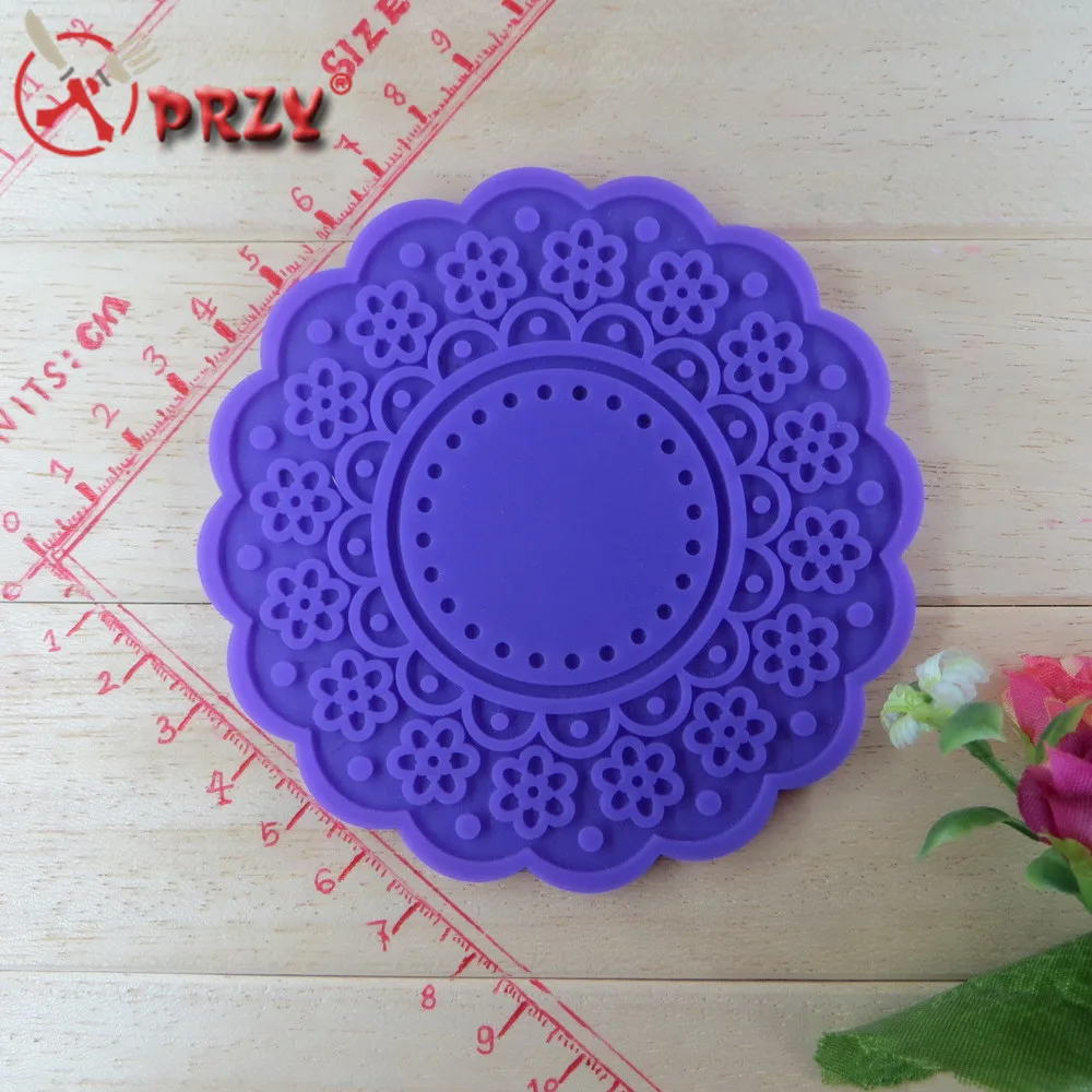 

one piece Cup mat reused completely conform to the requirements for food contact chocolate silicon mold Cake decoration mold
