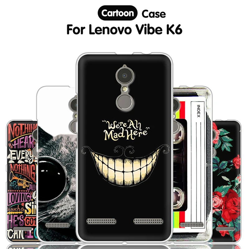 

JURCHEN TPU Phone Case For Lenovo K6 5.0 Silicone Cartoon Funda For Lenovo Vibe K6 Soft Back Cover For Lenovo K6 Vibe Case Cover