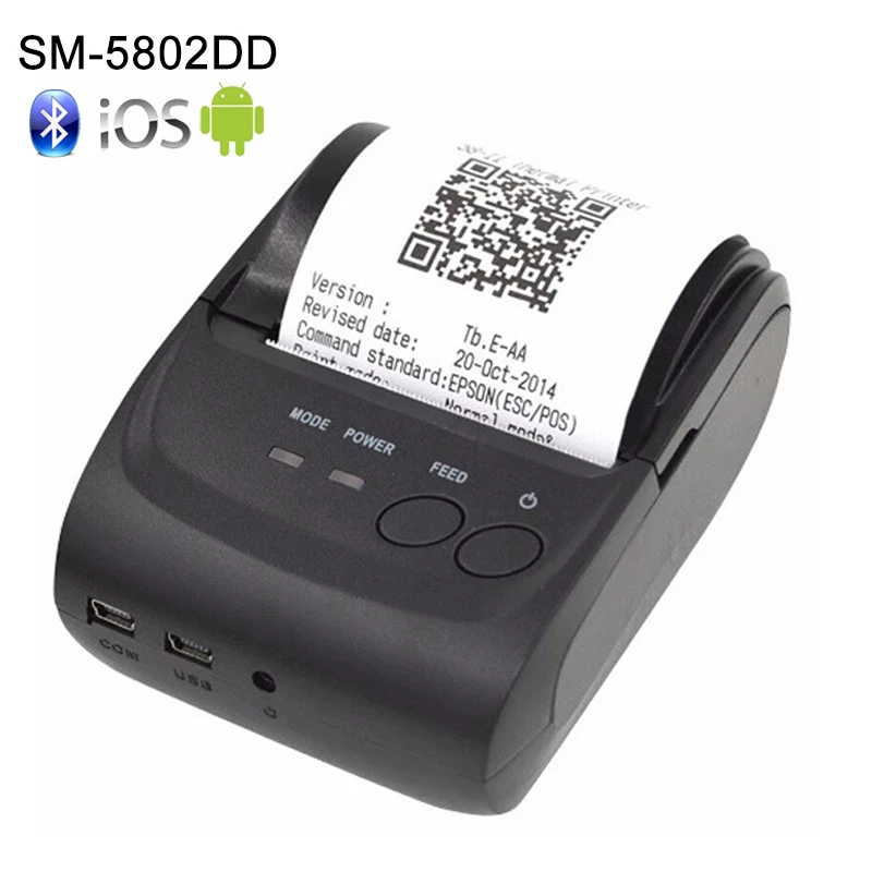 Free Sdk Wireless Android Bluetooth Thermal Printer 58mm Mini Bluetooth