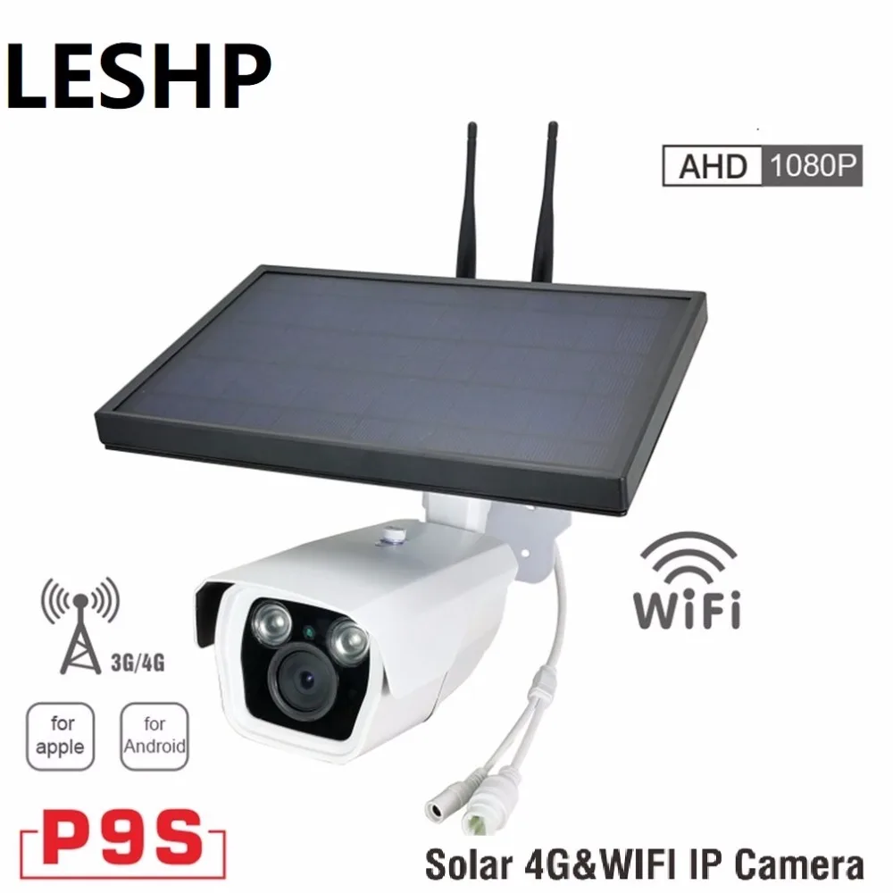 

P9S-2 1080P HD 4G&Wifi IP Camera Infrared Night Vision Surveillance Web Cam Solar Household Alarm System for Apple for Android