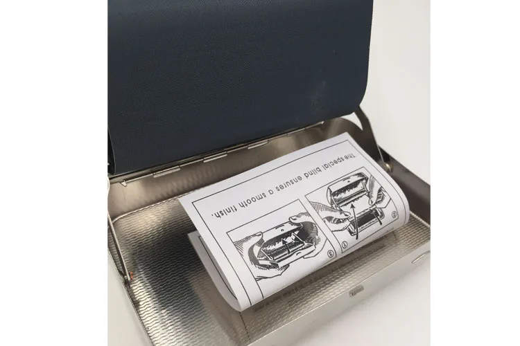 110 мм руководство сигареты табак прокатки машина сигары чехол металлический ящик табачный контейнер для хранения с держателем аксессуары для курения
