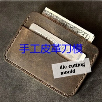 

designer leather craft template small card holder wallet Die cutting knife mould tool set deri el aletleri
