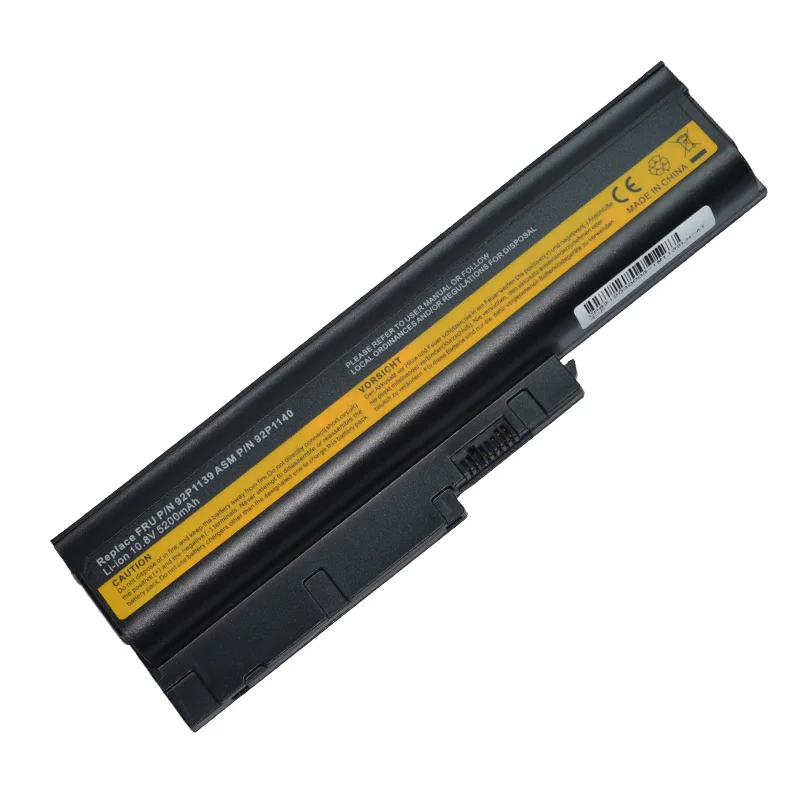 Аккумулятор для ноутбука IBM ThinkPad R60 R60e R61e 40Y6799 92P1138 92P1140 92P1142 42T4504 42T5233 R61i T60 T60p 4400 мАч |