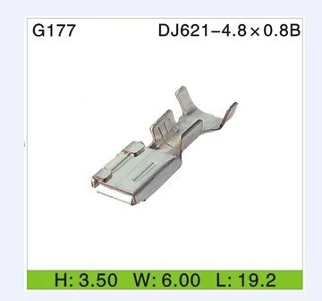 

100PCS Car connector terminal female male connector automotive plugs socket DJ621-4.8*0.8B