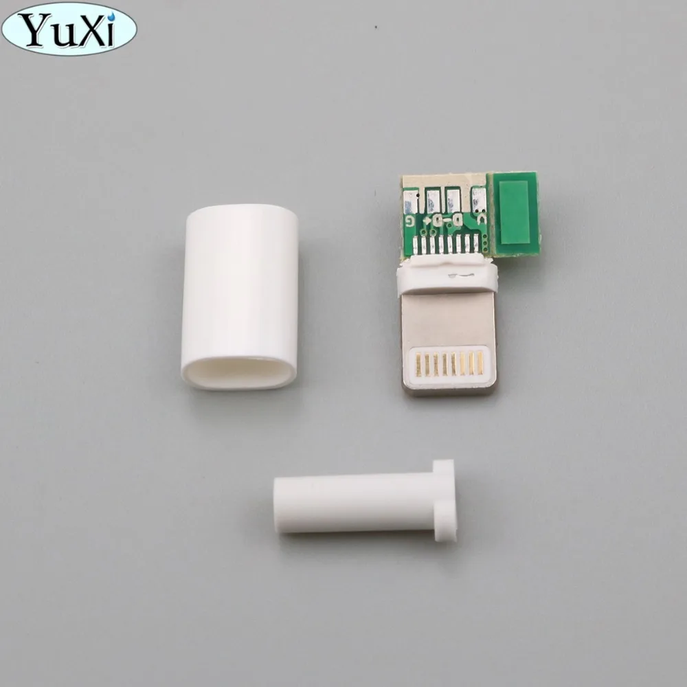 

YuXi 2sets Welding Type 8Pin Male Plug USB Connector Adapter Converter for iphone 5 5s 6 6s plus