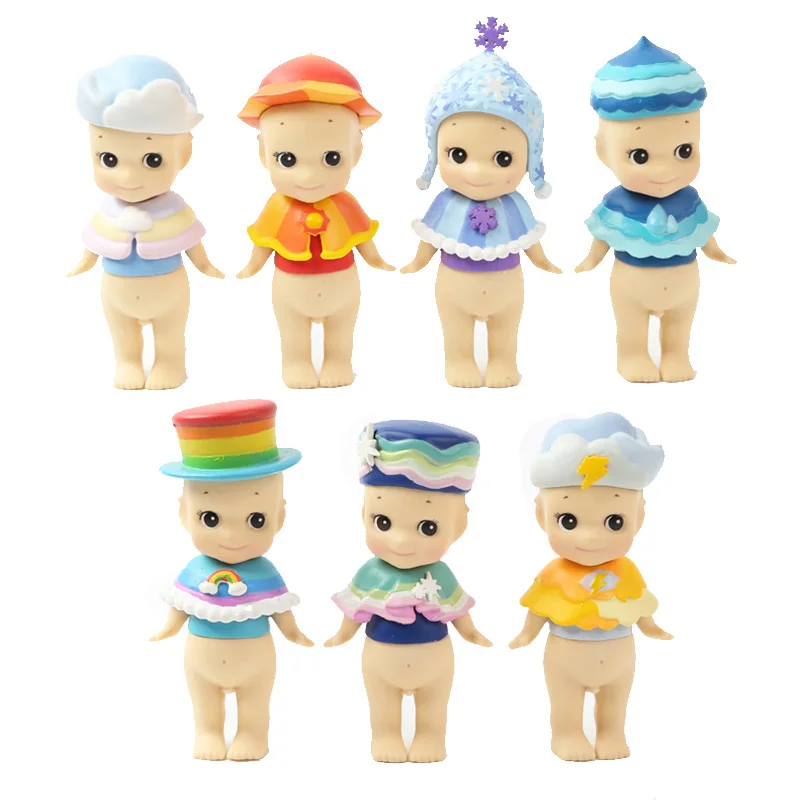 Action Figure Mini: Une Grande Tendance chez les Collectionneurs de Jouets - Sonny Angel 7pcs Set Mini Action Figures 1 10 Scale PainteD Figure Sky Color Series Mini