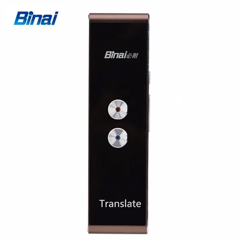 

Binai VT-1 Original Voice Simultaneous Translator Russian Spanish English French Korean Japanese Wireless Portable Translation