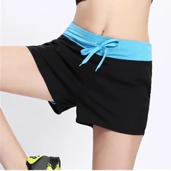 

New High Elastic Women's Shorts Summer Dry-Quick Patchwork Casual Workout Skinny Fitness Shorts Female pantalones cortos mujer