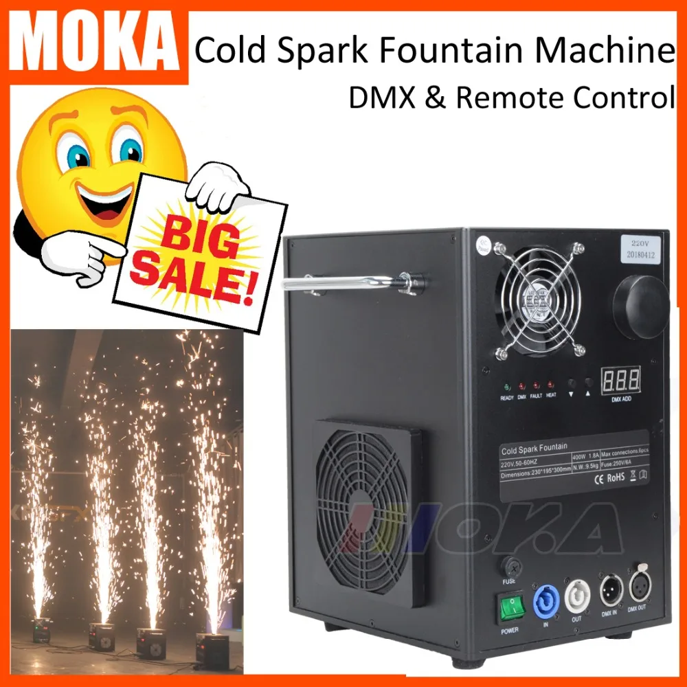 Remote DMX cold 700w spark firework machine stage sparkular Machine fountain for wedding decoration stage and party