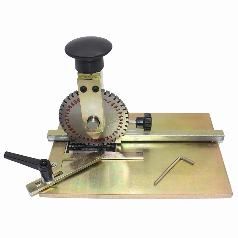 Manual Marking Machine Deboss Embossing Machine Dog Tag Metal Plate