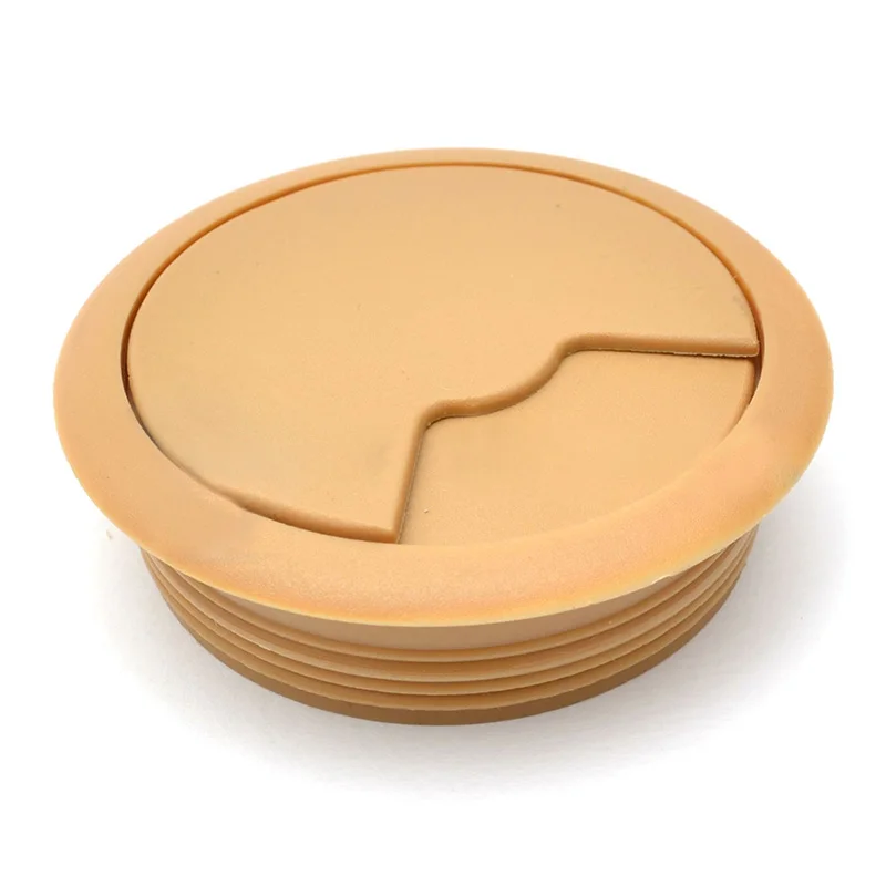 

60/80mm PC Computer Desk Plastic Grommet Table Cable Tidy Wire Hole Cover#L1