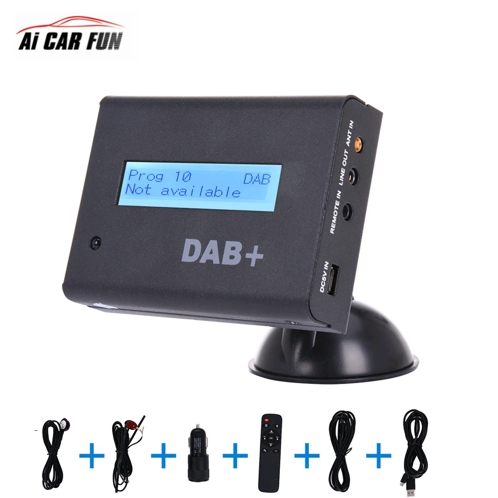 

DC 12V Car Digital Radio DAB+ Audio TV Signal Receiver DAB+ Receiver Extension Antenna Universal Signal Booster