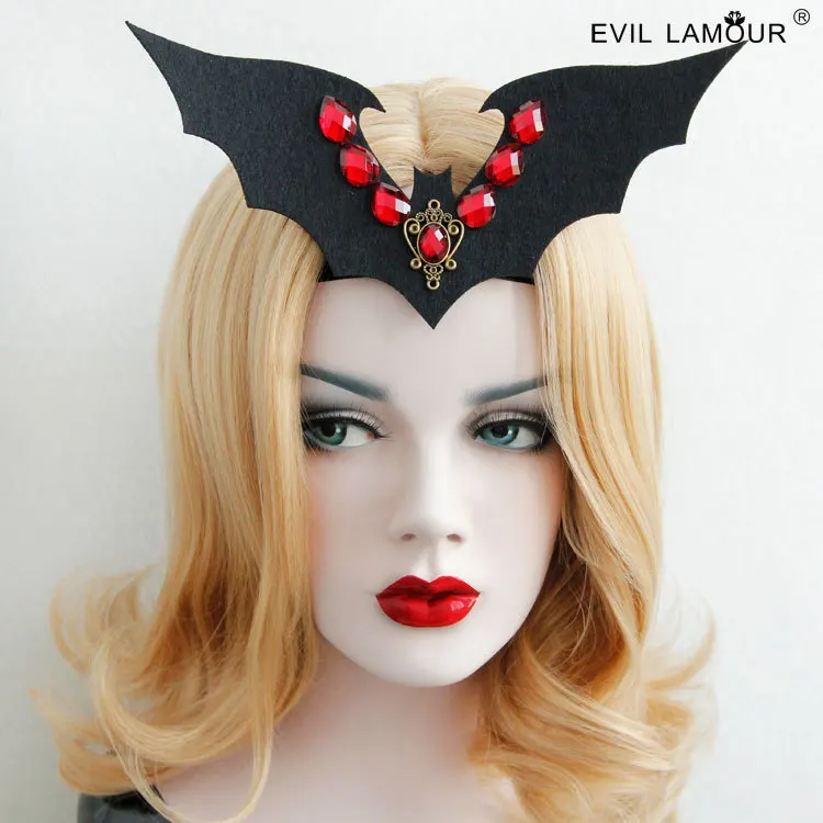 

Princess gothic lolita Hairbands Cosplay super funny Halloween vampire bats with hair headdress accessories FD-30