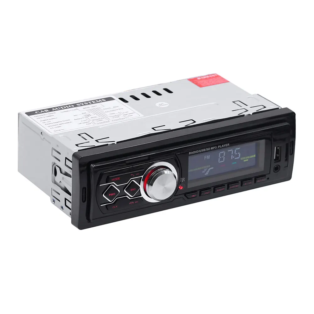 Универсальный автомобильный Mp3 радио плеер AUX USB плеер Fm Премиум дисплей времени