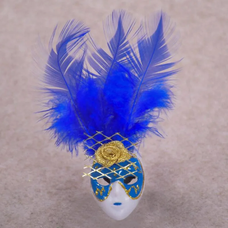 

80pc Souvenir Fridge Magnets 3D Feather Mini Venice Mask Design Decal Art Room Magnetic Home Decor DIY Party Favor Decoration