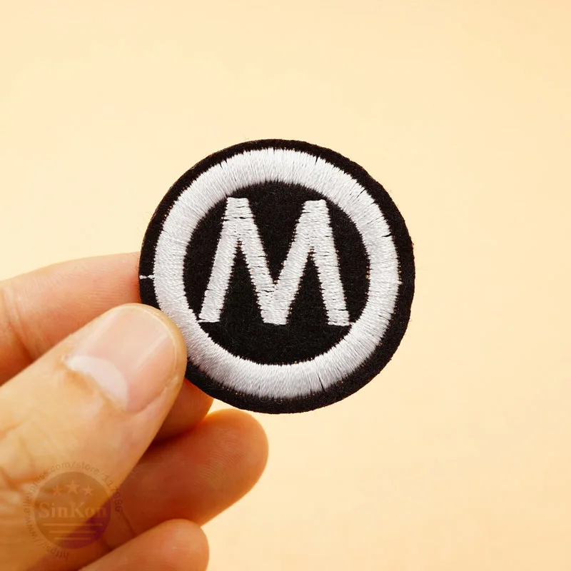 

M (Size:3.7x3.7cm) DIY Cloth Badges Mend Decorate Patch Jeans Bag Clothes Apparel Sewing Decoration Applique Patches