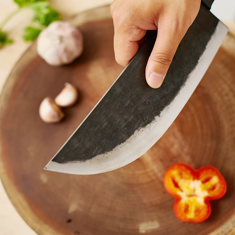 Чжоу кованый нож шеф-повара ручной работы профессиональный нож для обвалки разделенный нож для мясника потрошенный нож кухонный нож