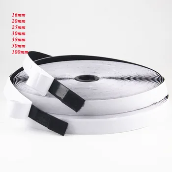 

16/20/25/30/38/50/100mm 10M Velcros Adhesivo Tape Hook&Loop Strong Self Adhesive Fastener Strong Tape Sticking Band Linking Tape