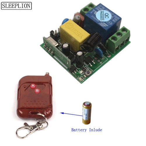 Беспроводной пульт дистанционного управления Sleeplion 220 В 110 В, релейный модуль приемника, пульт дистанционного управления, потолочные светильники для спальни - Цвет: 2K Control 433MHz