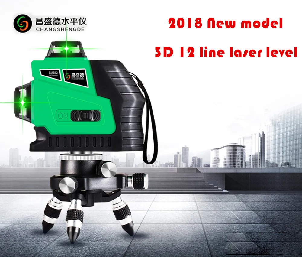 

2019 New Model Red lines or Green lines 3D 12Lines laser level,Self-Leveling 360 Horizontal,Vertical Cross Super Powerful