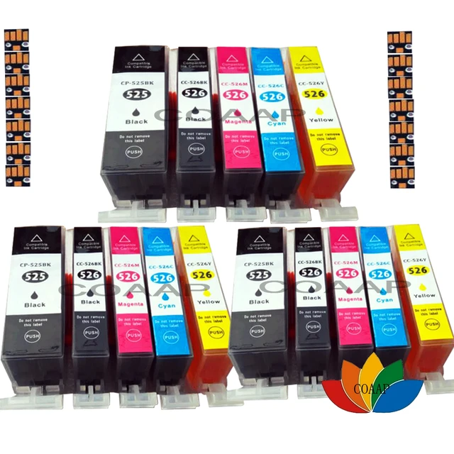 evigt Underholde Brutal 15 Ink Cartridge ( 3 Set ) Compatible Pgi-525 Cli-526 For Canon Printer  Pixma Ip4800 Ip4950 Ix6550 Mg5150 Mx882 - Ink Cartridges - AliExpress