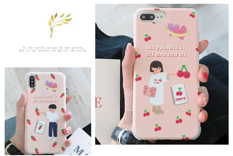 Boy Girl Hard Acrylic Case For iPhone 8 8plus 7 7 Plus Phone Case For iphone 6 s 6s Plus X XR XS Max Cases Cover Funda Capinha   (12)