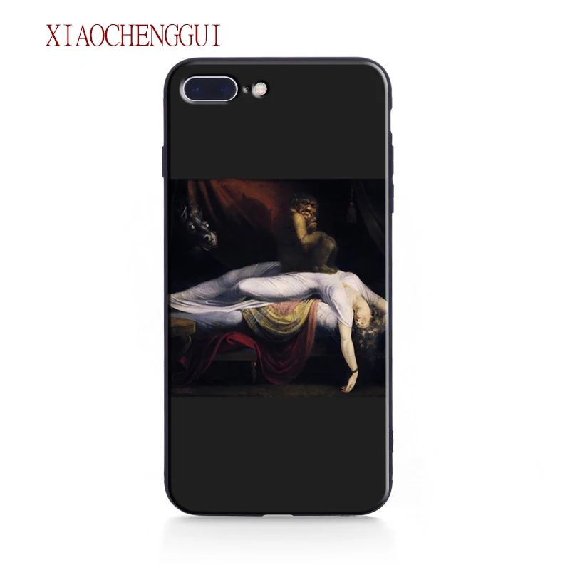

The Nightmare Painting Art famouspaint Tpu Soft Silicone Phone Case Cover Shell For Apple IPhone 5 5s SE 6 6s 7 8 Plus X case