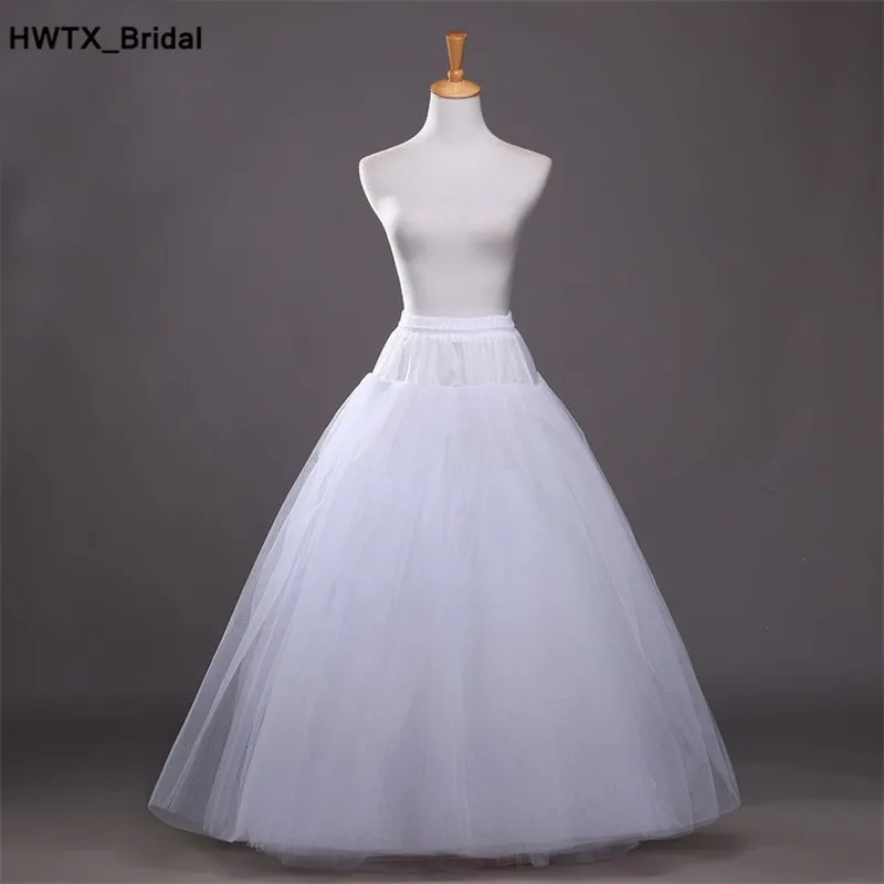 

Hot Tulle Underskirt Slip Wedding Accessories 2018 Bridal Chemise Without Hoops For Wedding Dress Petticoat Crinoline