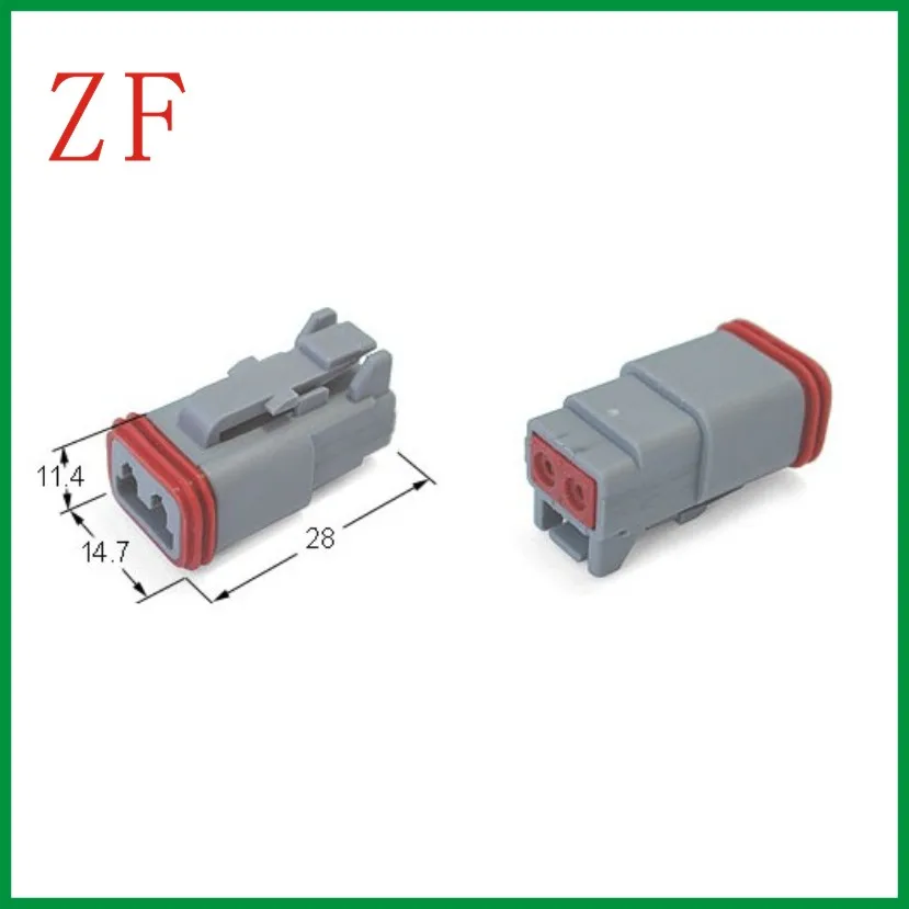 DT06-2S штекер терминал автомобильная проводка разъем 2 контактный разъем Гнездовой разъем Автомобильный Электрический предохранитель