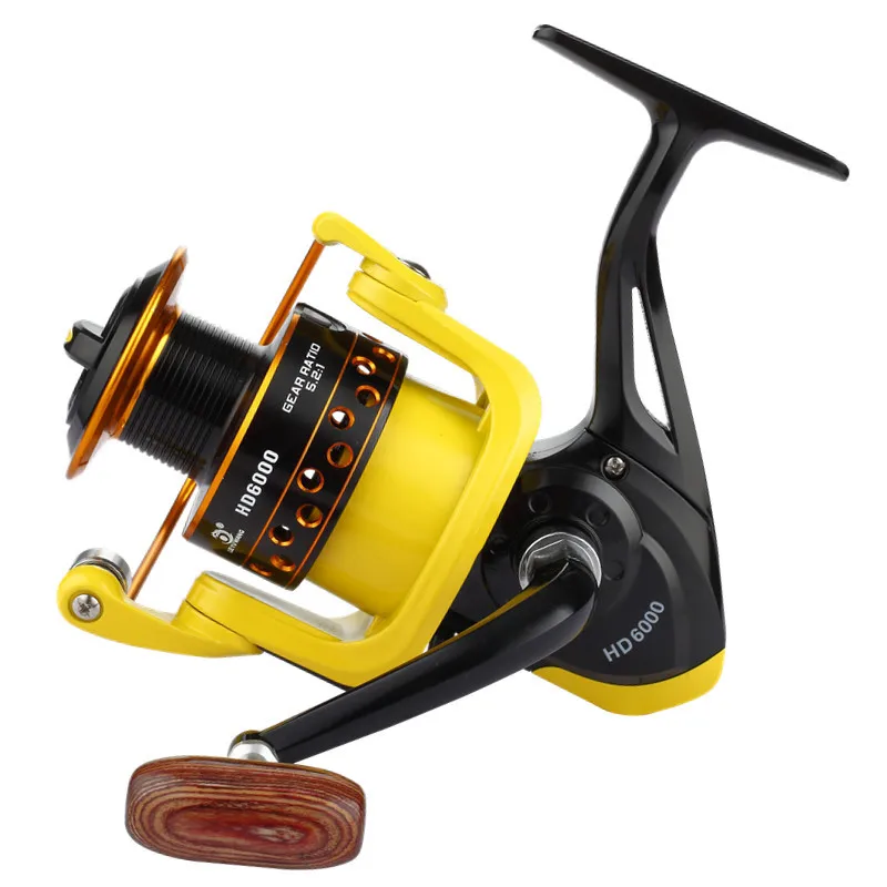 

YUYU Metal Fishing Reel right left Spinning Reel metal spool 500 1000 2000 3000 4000 5000 6000 7000 5.2:1 Carp Fishing wheel