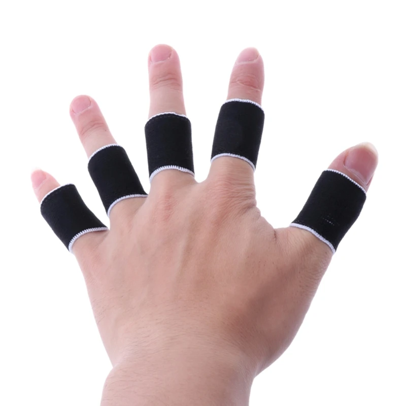 10 قطع بأكمام التدريب فنجر حامي الحرس دعم كرة السلة الرياضة إصبع الأكمام الاكسسوارات السلة 10 قطع بأكمام التدريب فنجر حامي الحرس دعم كرة السلة الرياضة إصبع الأكمام الاكسسوارات السلة