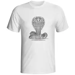 Смертельный грозным рубашка работа T Дизайн King Cobra Snake панк поп футболка Стиль Творческий Unisex Tee