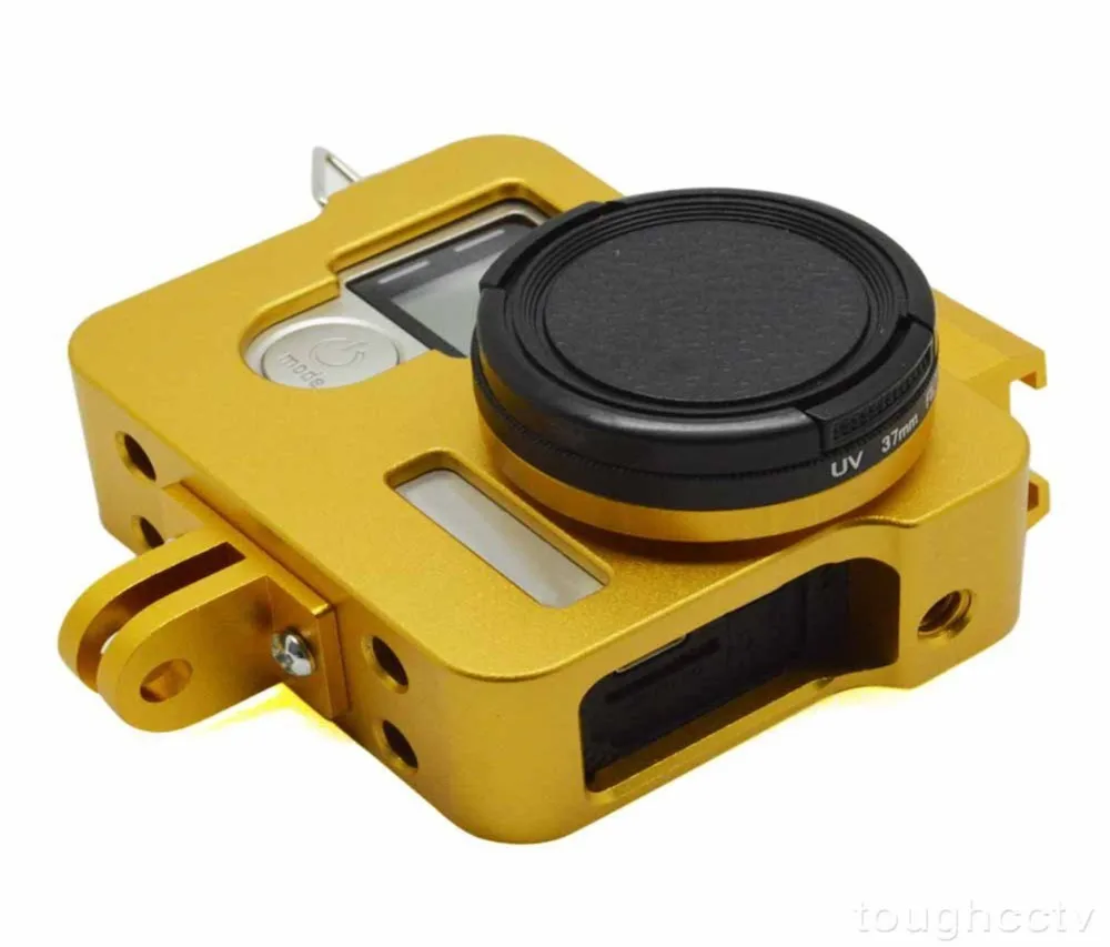 Husiway новая модель CNC алюминиевая рамка с винтовой крышкой объектива для GoPro Hero 4 |