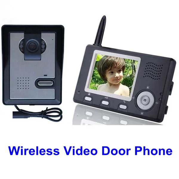 3,5 дюймовый экран беспроводной Видео дверной телефон двух мониторов и одной камеры