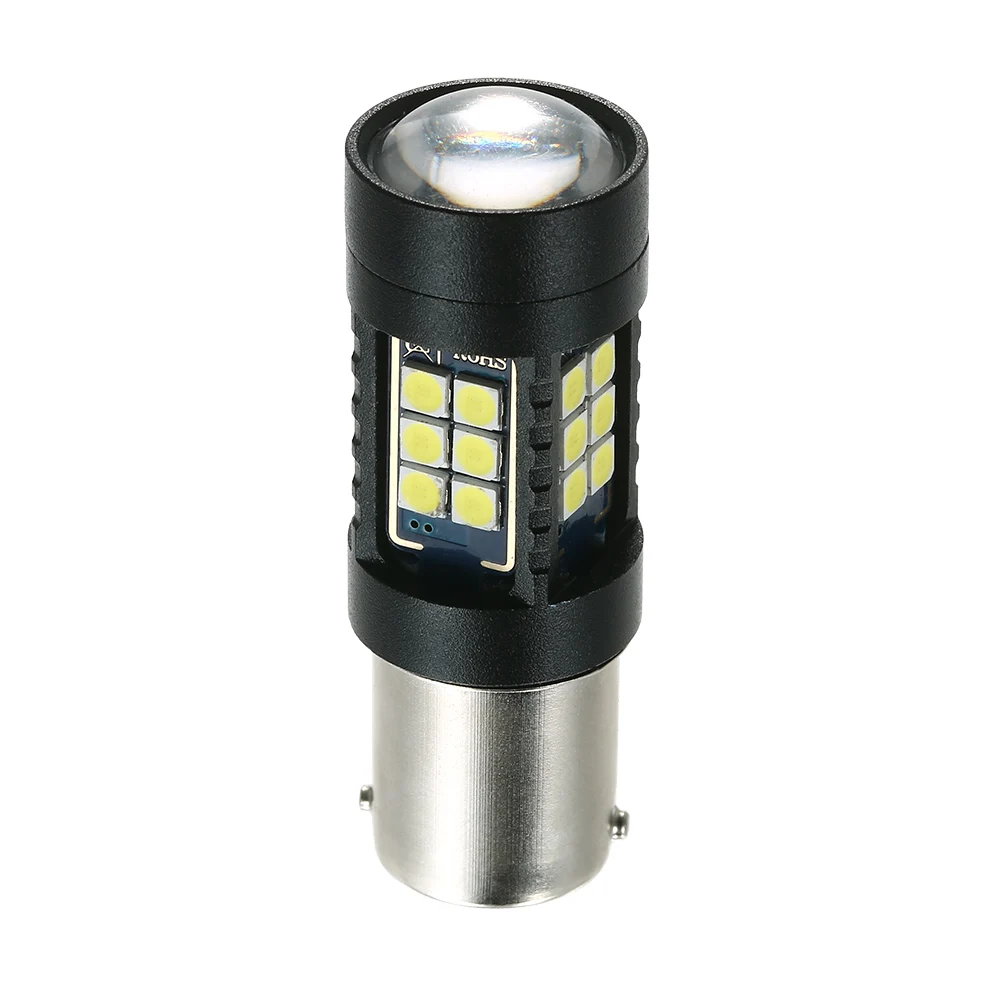 1156 27SMD 3030 Белый светодиодный сигнал поворота/резервсветильник лампа 2 упаковки