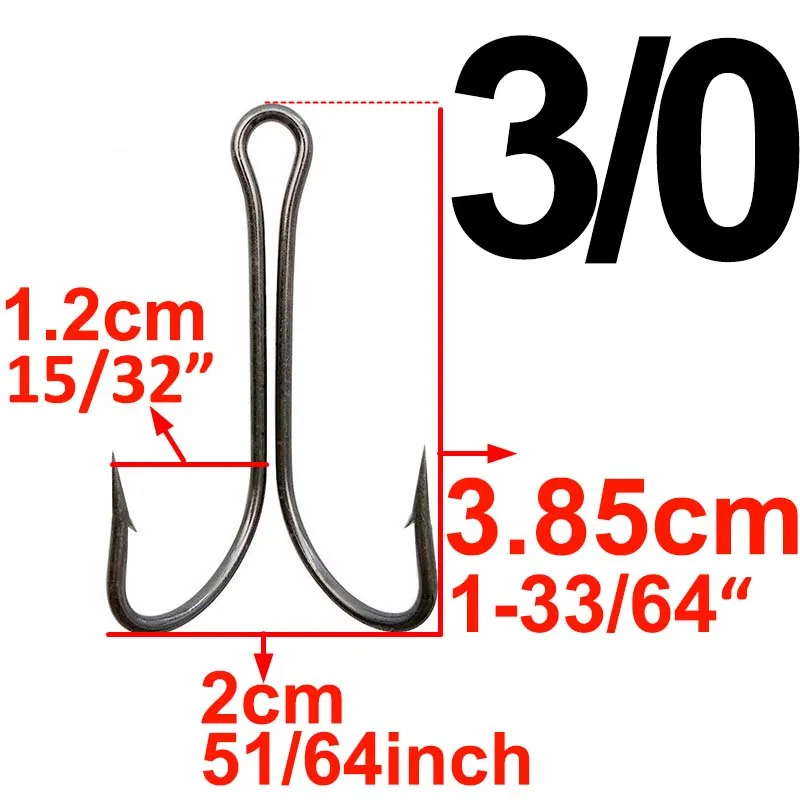 20 шт. двойной рыболовный крючок для завязывания мушек двойной крючок для ловли басов рыболовный крючок для мягкой приманки джиг - Цвет: 3l0