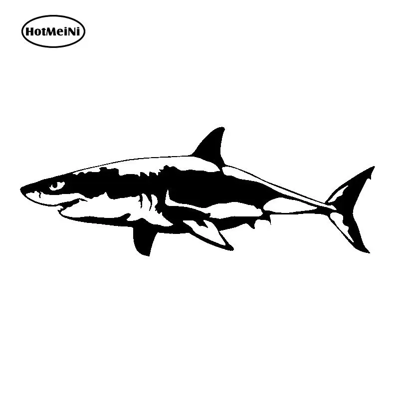HotMeiNi 17x6 см GREAT WHITE SHARK виниловая наклейка на окна автомобиля настенный бампер для