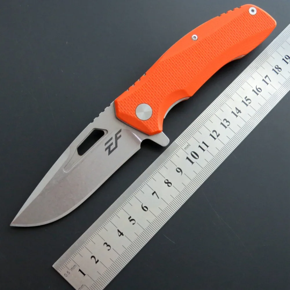 

Hot sale EF47 folding Pocket knife D2 blade ball bearing + G10 handle outdoor hunting camping fruit knife EDC tool knife