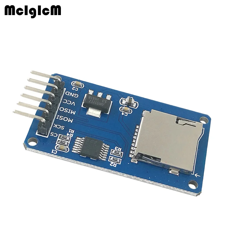 

MCIGICM 100pcs SPI Micro SD Storage Mciro SD TF Card Memory Shield Module