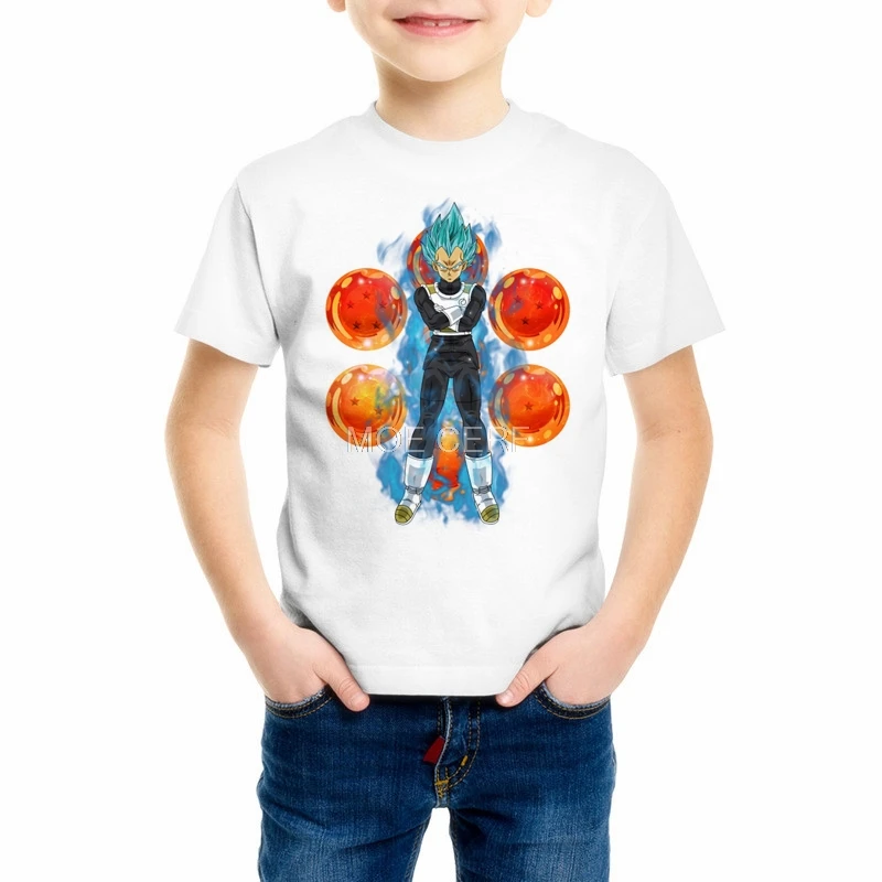 Футболки Vegeta аниме Гоку для сына, для мальчиков, девочек, детей, Camiseta Harajuku, футболка с принтом Dragon Ball топы, Z17-6 - Цвет: 6