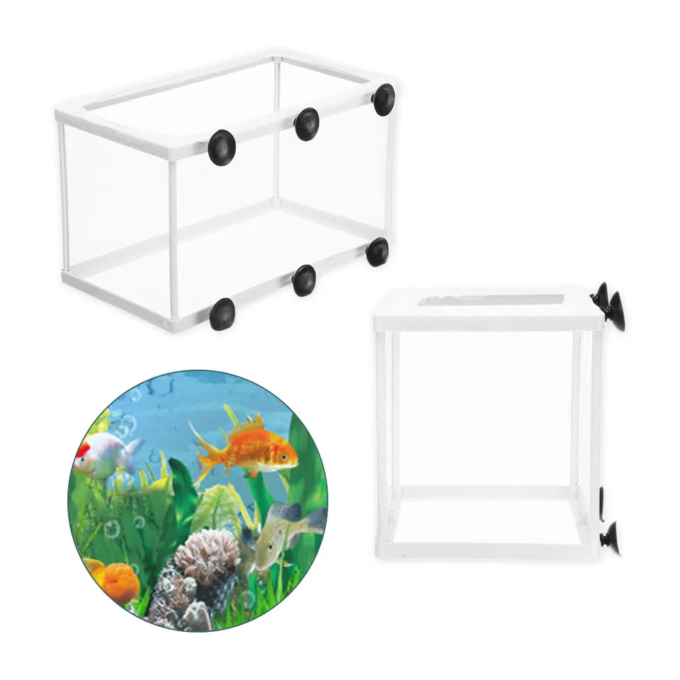 Fish Tank Aquarium Breeding Box Net Hatchery Fry Trap Float Fish Tank Aquarium Breeding Box Net